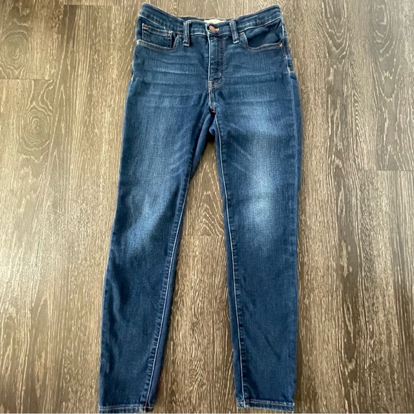 Madewell Mid-Rise Skinny Dark Wash Jeans Size 28 - Picture 6 of 16